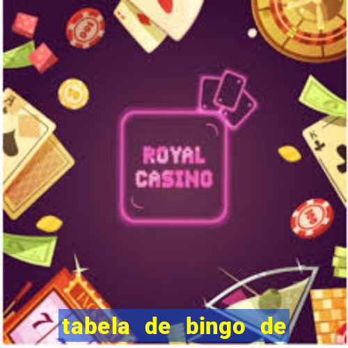 tabela de bingo de 1 a 100